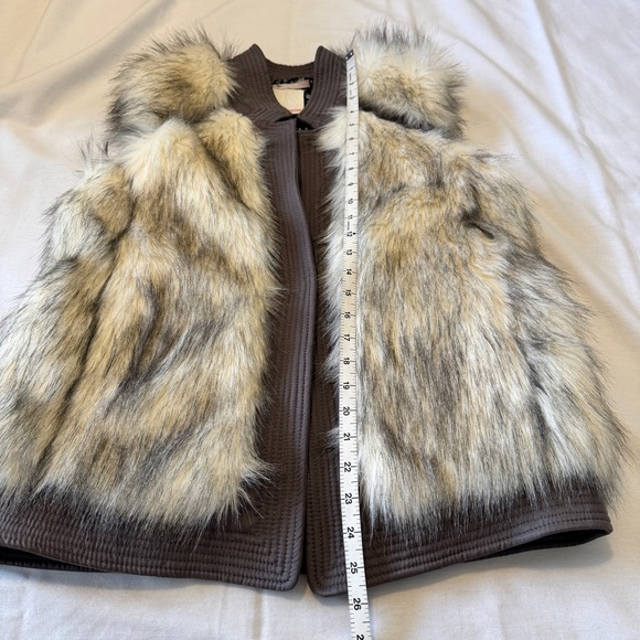 NEW Rebecca Taylor Runway Medium Faux Fur Vest ~ Modern Party Evening Cozy - Picture 7 of 9